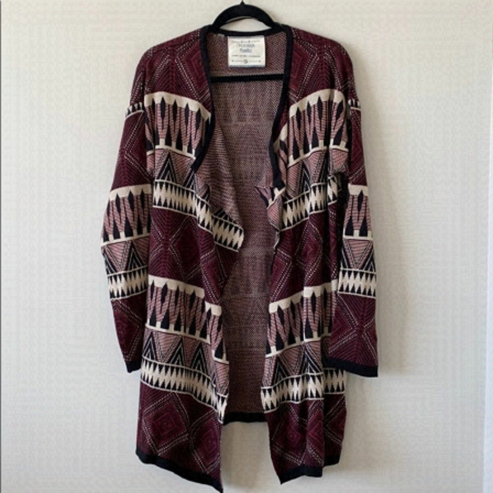 California Moon Rise Waterfall Aztec Cardigan